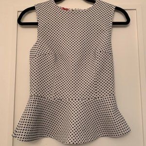 Club Monaco Peplum Dot Sleeveless XS LAST CHANCE